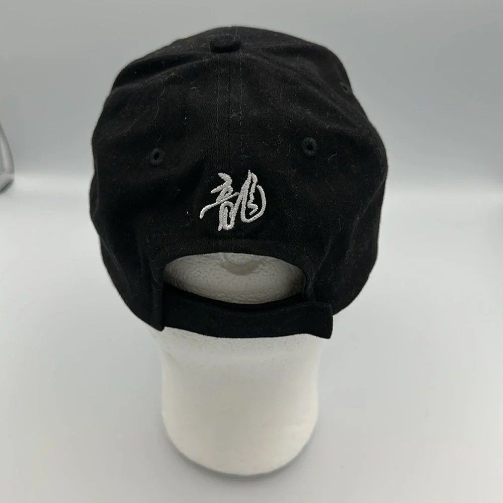 Japanese Pattern Hat Embroidery Golden Dragon 3D design One Size